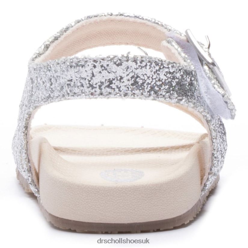 Toddler/Little Kid Isla Sandal 88LBTP322 Dr Scholl\s Silver Glitter