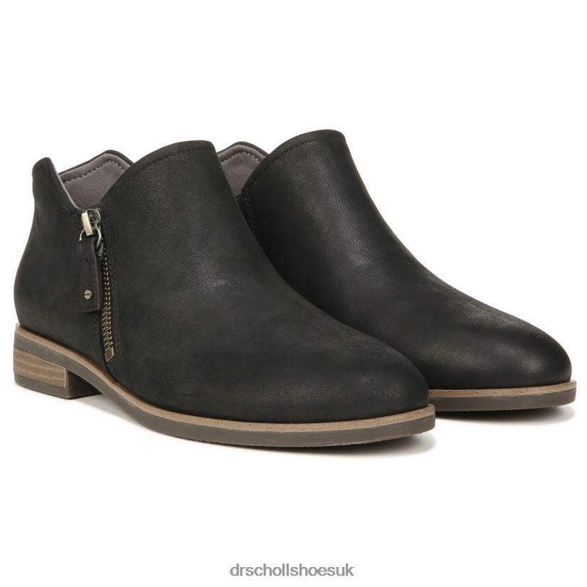 Unisex Avenue Zip Ankle Bootie 88LBTP98 Dr Scholls Black Leather