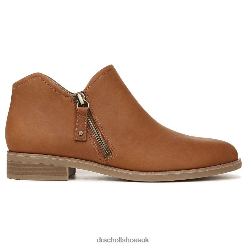 Unisex Avenue Zip Ankle Bootie 88LBTP99 Dr Scholl\s Brown Leather