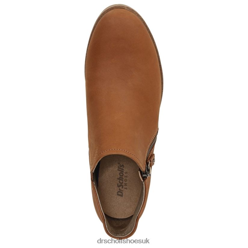 Unisex Avenue Zip Ankle Bootie 88LBTP99 Dr Scholl\s Brown Leather