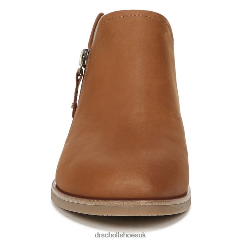Unisex Avenue Zip Ankle Bootie 88LBTP99 Dr Scholl\s Brown Leather