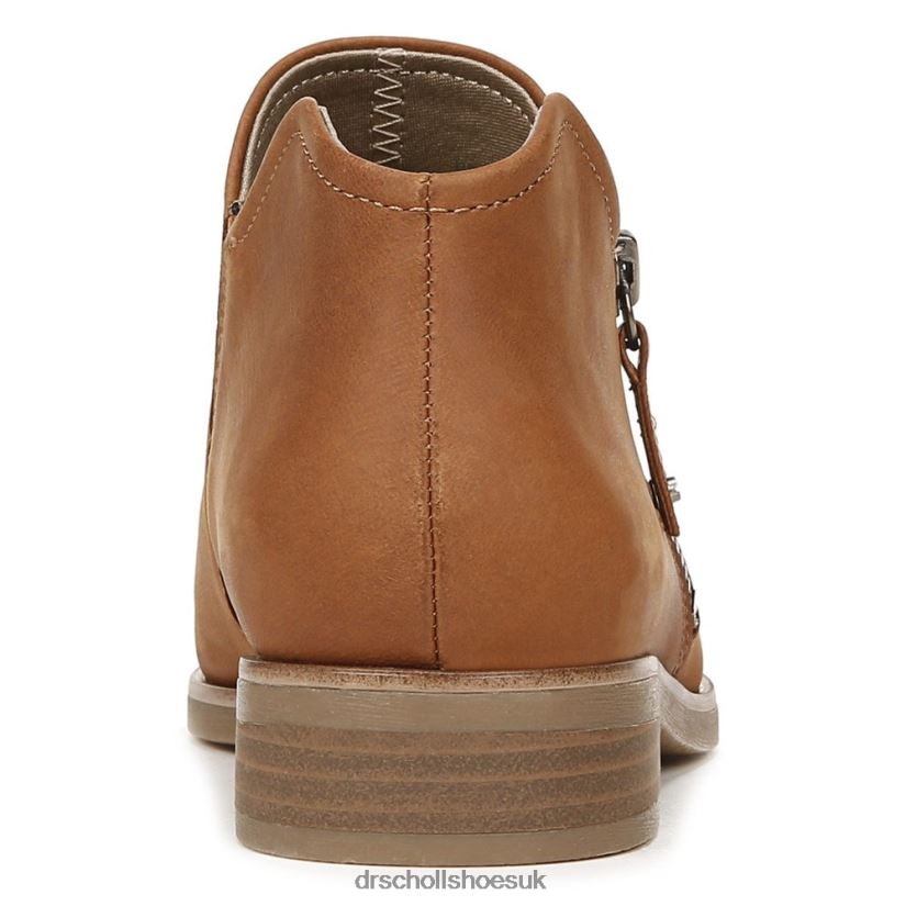 Unisex Avenue Zip Ankle Bootie 88LBTP99 Dr Scholl\s Brown Leather