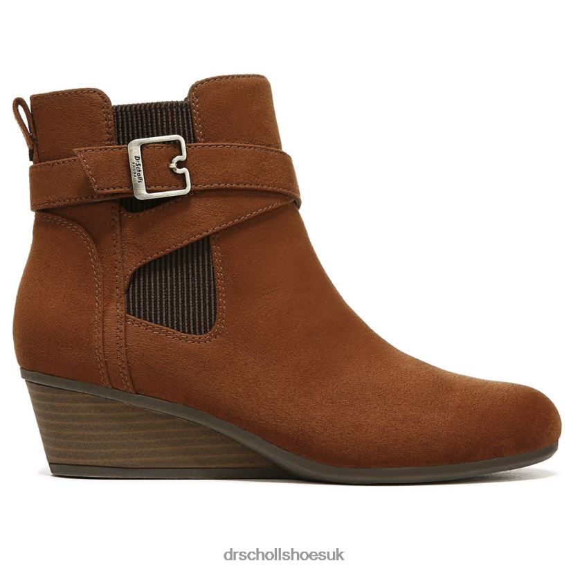 Unisex Berlin Wedge Bootie 88LBTP241 Dr Scholl\s Copper Brown Fabric
