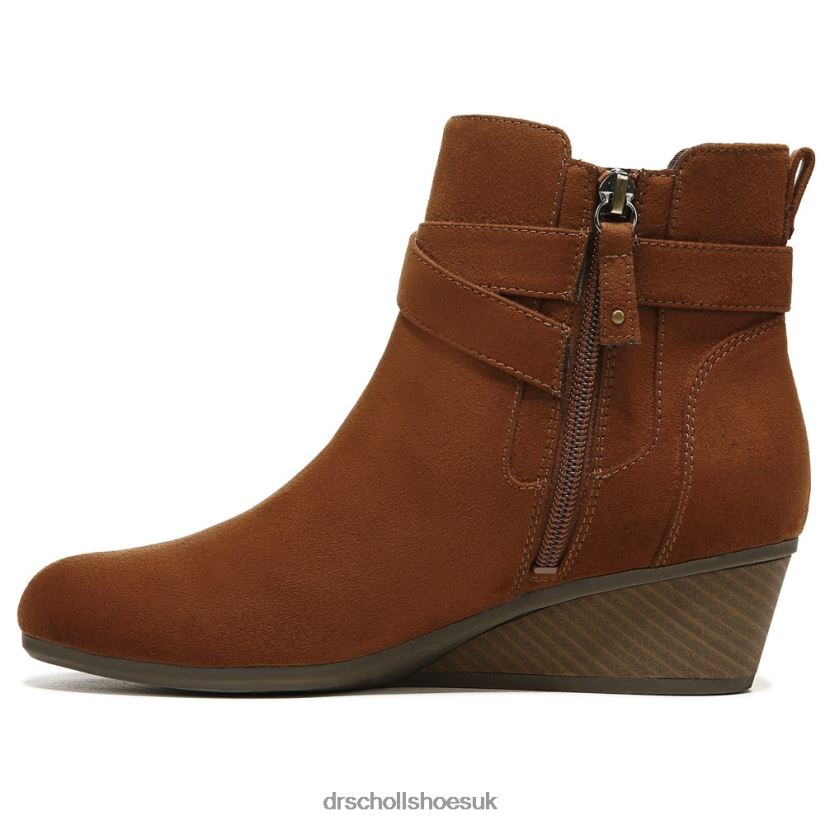 Unisex Berlin Wedge Bootie 88LBTP241 Dr Scholl\s Copper Brown Fabric