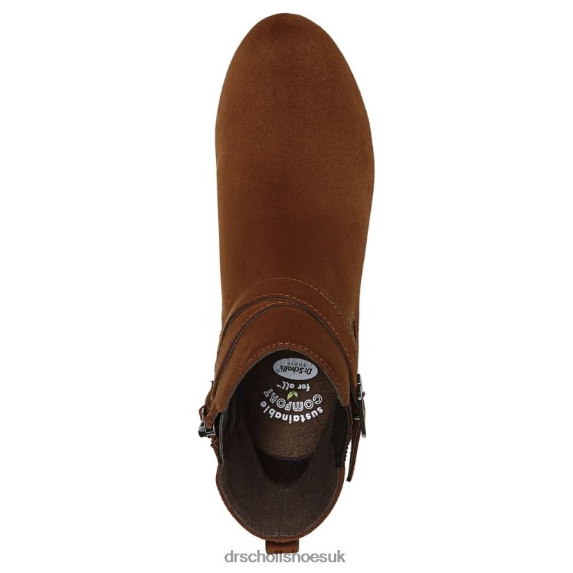 Unisex Berlin Wedge Bootie 88LBTP241 Dr Scholl\s Copper Brown Fabric