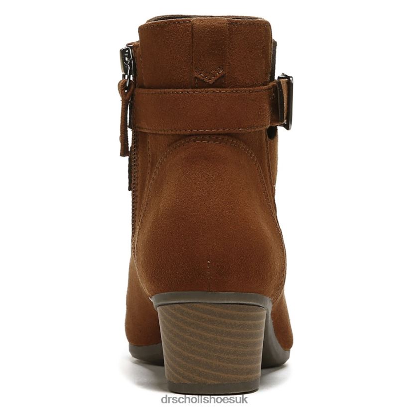Unisex Berlin Wedge Bootie 88LBTP241 Dr Scholl\s Copper Brown Fabric