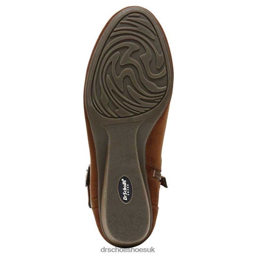 Unisex Berlin Wedge Bootie 88LBTP241 Dr Scholl\s Copper Brown Fabric