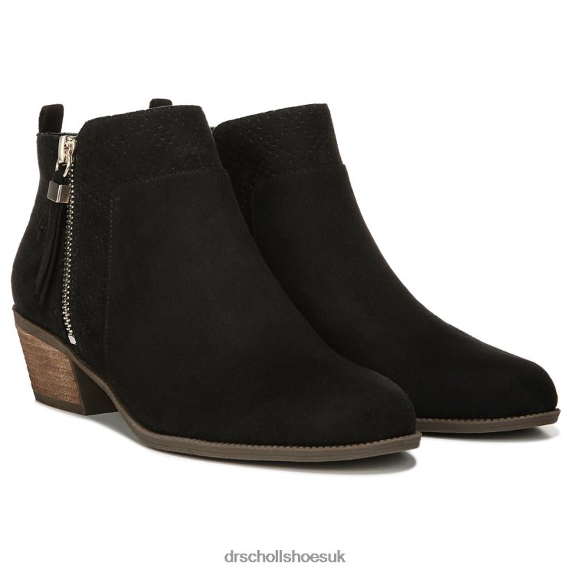 Unisex Brianna Bootie 88LBTP135 Dr Scholls Black Microfiber