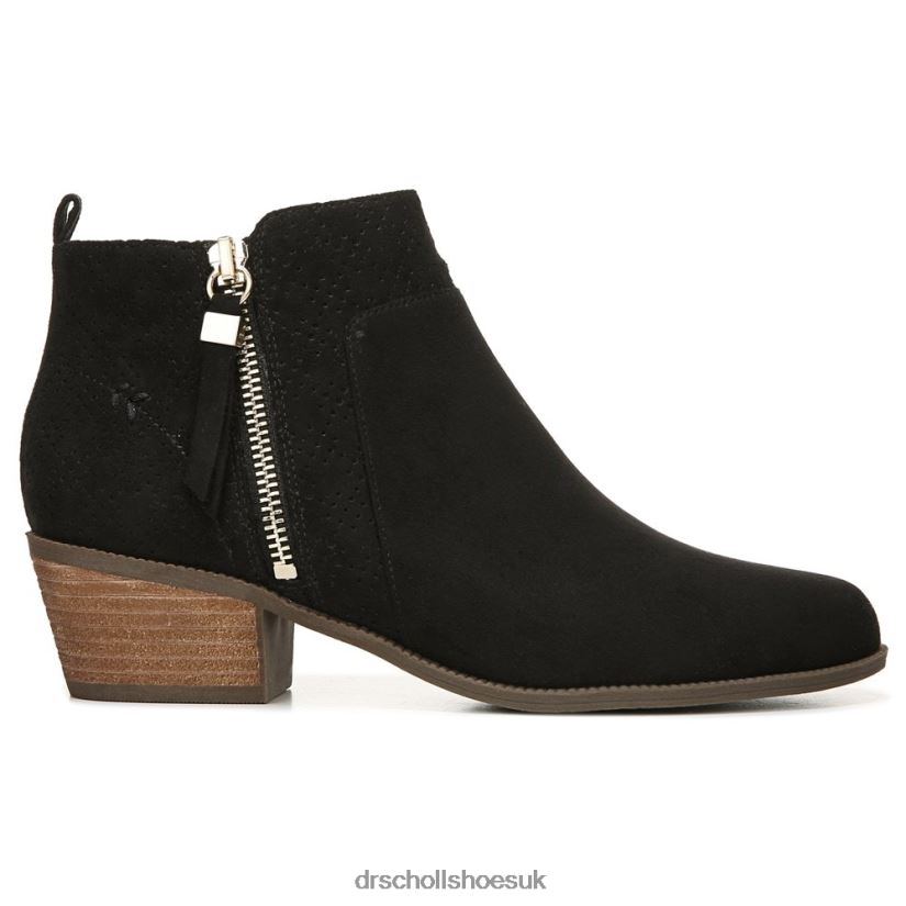 Unisex Brianna Bootie 88LBTP135 Dr Scholl\s Black Microfiber