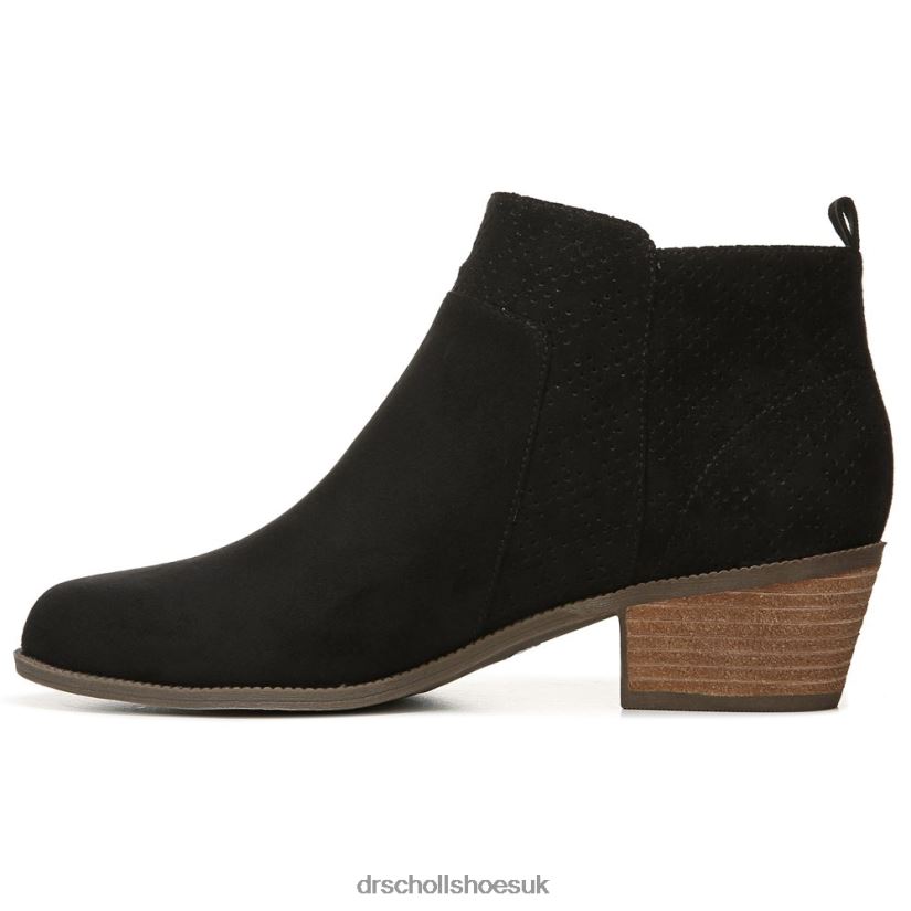 Unisex Brianna Bootie 88LBTP135 Dr Scholl\s Black Microfiber