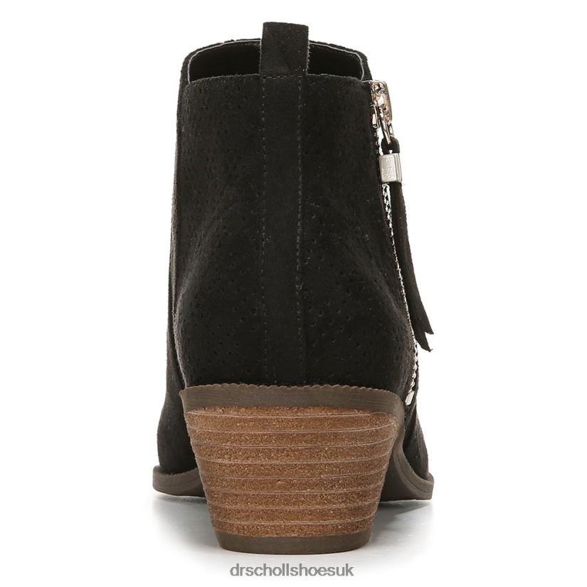 Unisex Brianna Bootie 88LBTP135 Dr Scholl\s Black Microfiber