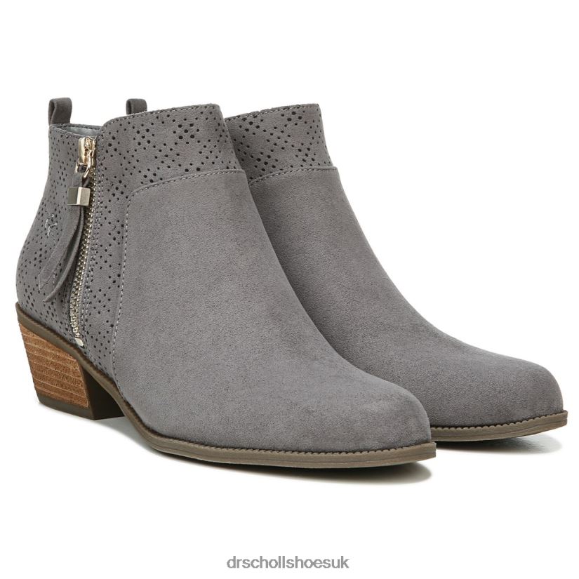 Unisex Brianna Bootie 88LBTP136 Dr Scholls Dark Shadow Grey Microfiber