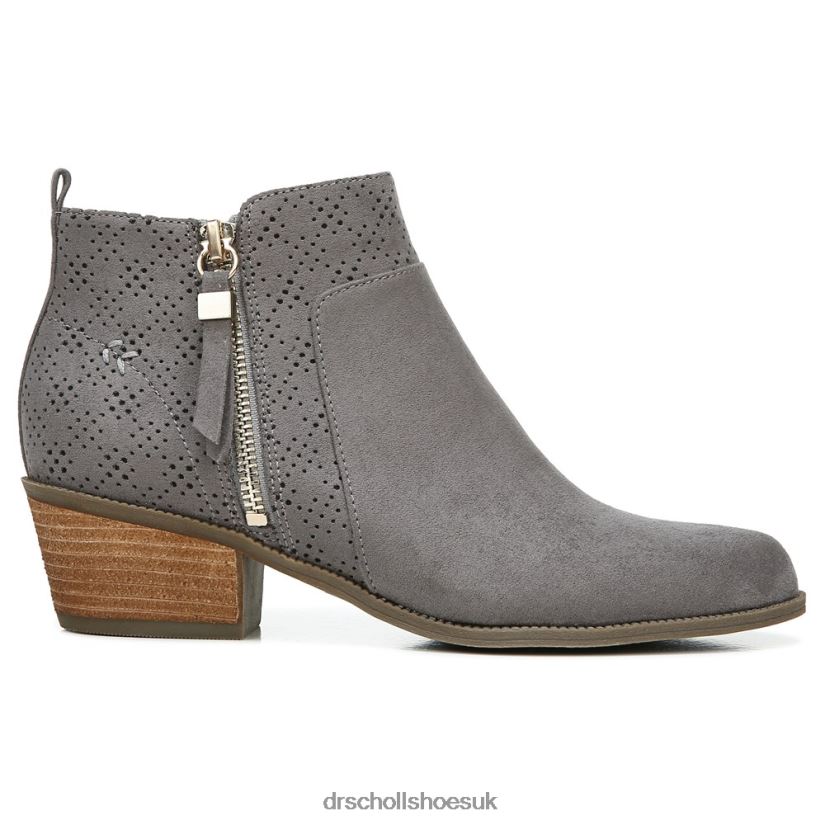 Unisex Brianna Bootie 88LBTP136 Dr Scholl\s Dark Shadow Grey Microfiber