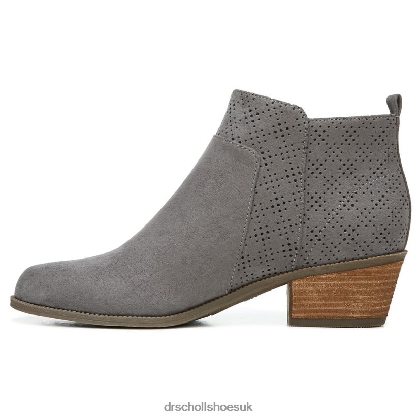 Unisex Brianna Bootie 88LBTP136 Dr Scholl\s Dark Shadow Grey Microfiber