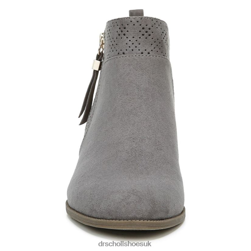 Unisex Brianna Bootie 88LBTP136 Dr Scholl\s Dark Shadow Grey Microfiber