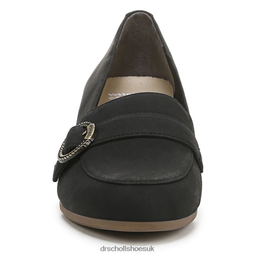Unisex Brooke Wedge 88LBTP237 Dr Scholl\s Black Synthetic