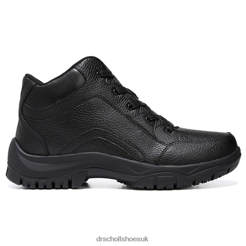 Unisex Charge Slip Resistant Work Boot 88LBTP294 Dr Scholl\s Black Leather