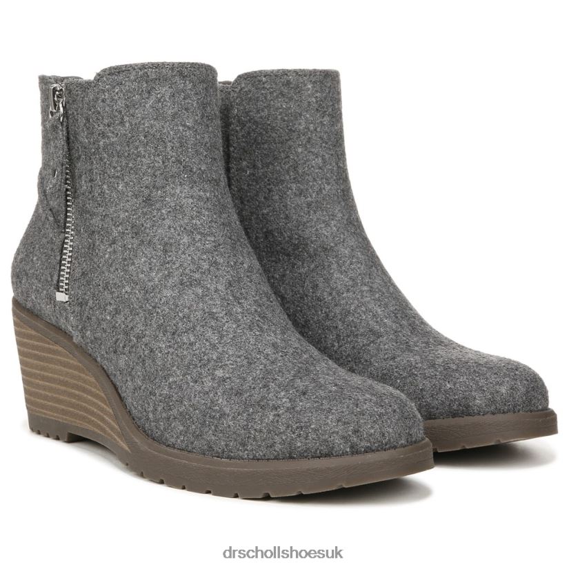 Unisex Chloe Ankle Bootie 88LBTP109 Dr Scholls Grey Fabric