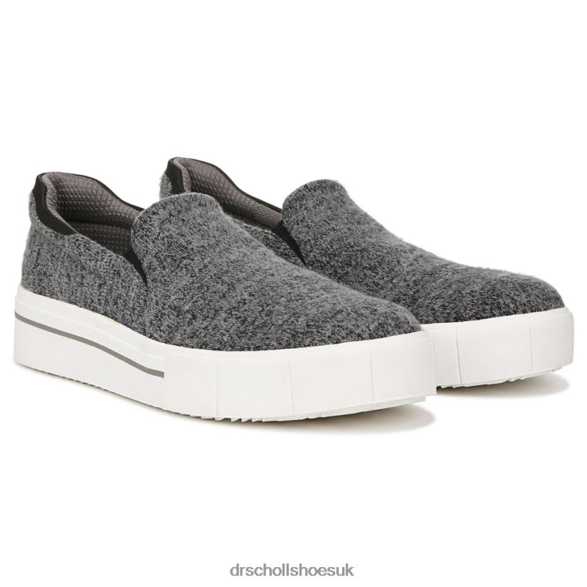 Unisex Happiness Lo Slip On Sneaker 88LBTP82 Dr Scholls Dark Grey Fabric