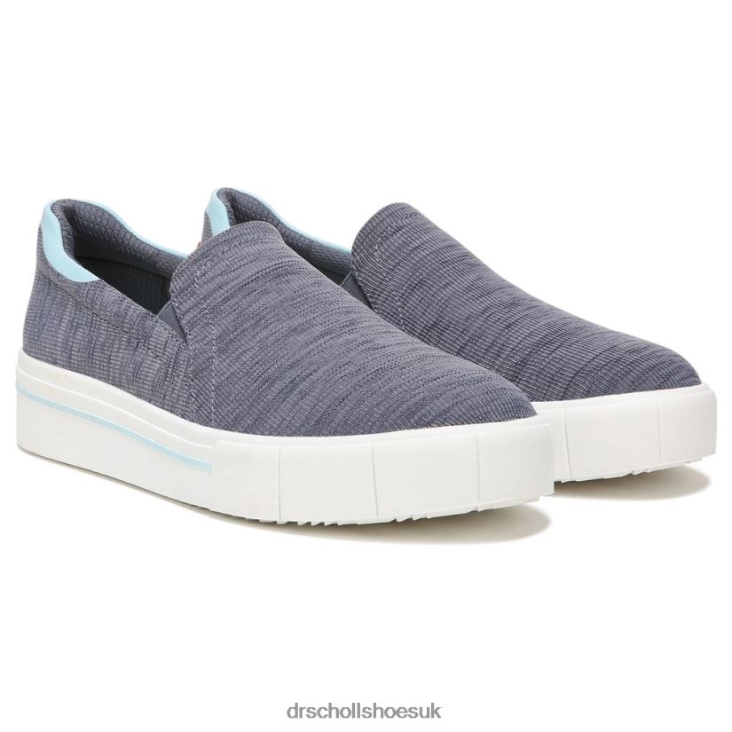 Unisex Happiness Lo Slip On Sneaker 88LBTP83 Dr Scholls Dark Blue Fabric