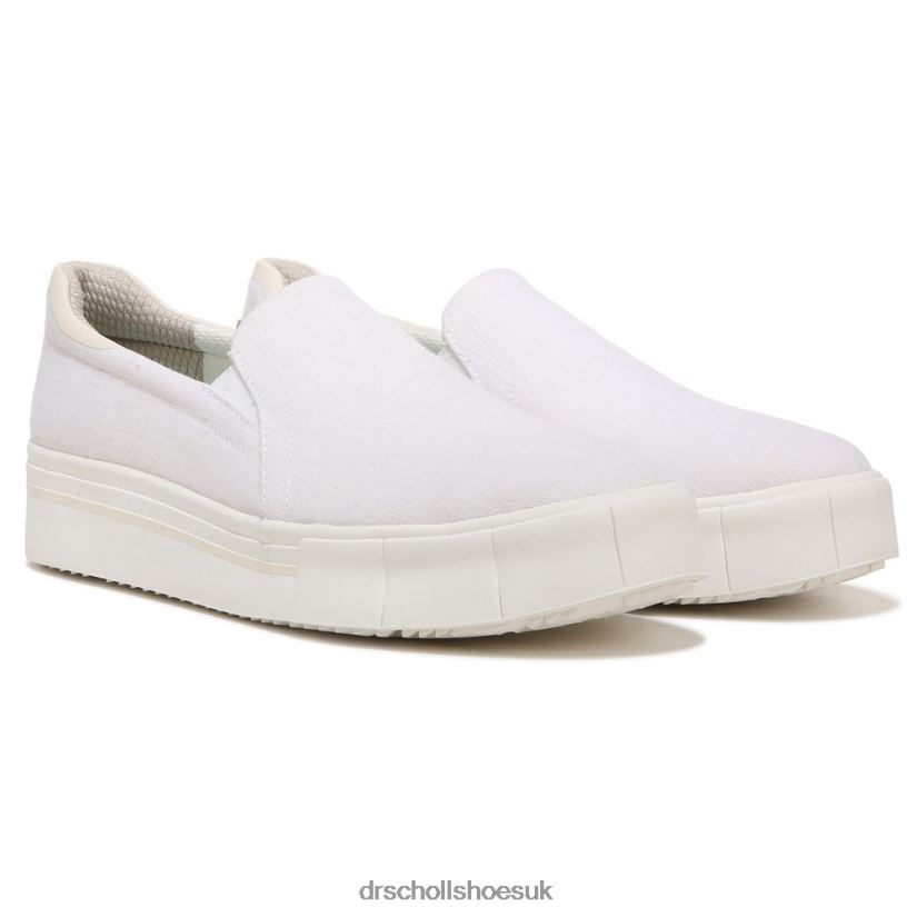 Unisex Happiness Lo Slip On Sneaker 88LBTP84 Dr Scholls White Fabric