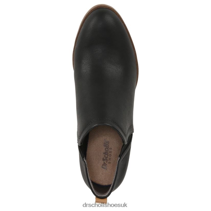 Unisex Laurel Ankle Bootie 88LBTP54 Dr Scholl\s Black Synthetic
