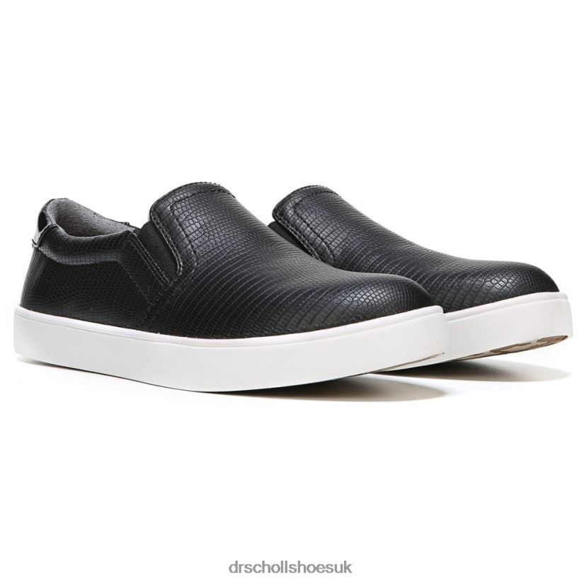 Unisex Madison Slip On Sneaker 88LBTP30 Dr Scholls Black Lizard