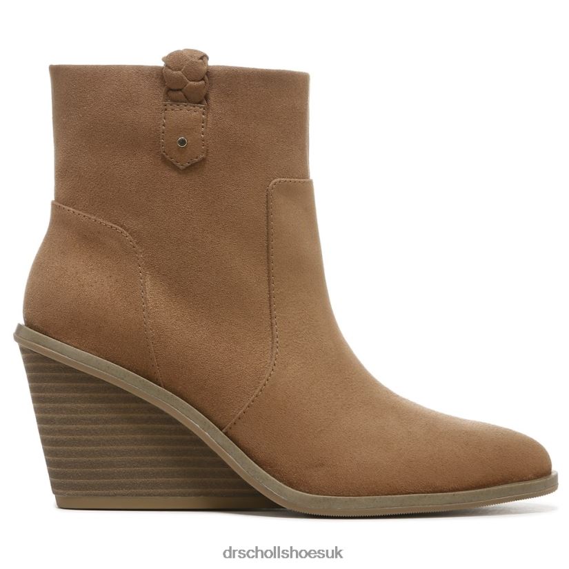 Unisex Mirage Wedge Bootie 88LBTP169 Dr Scholl\s Chip Brown Fabric