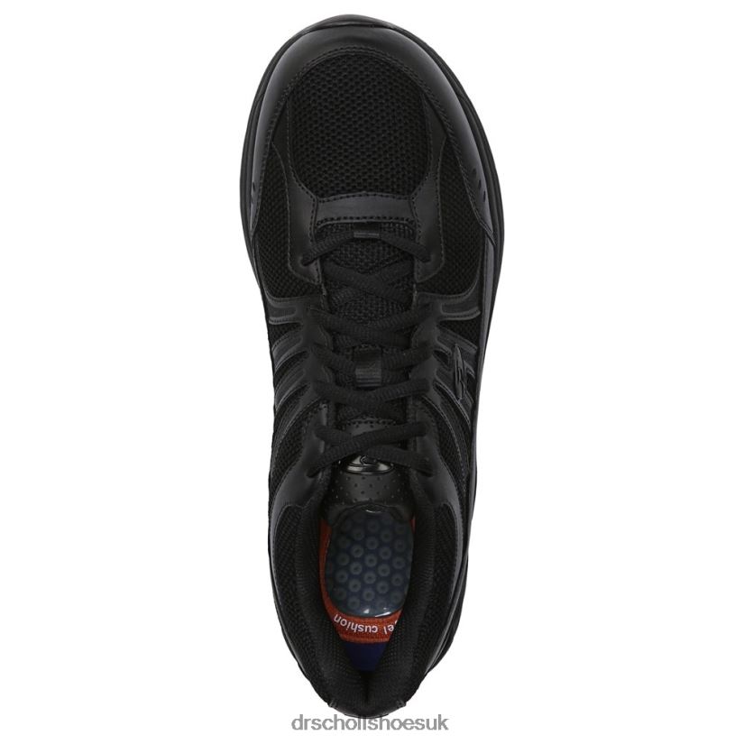 Unisex Monster Slip Resistant Sneaker 88LBTP288 Dr Scholl\s Black Leather