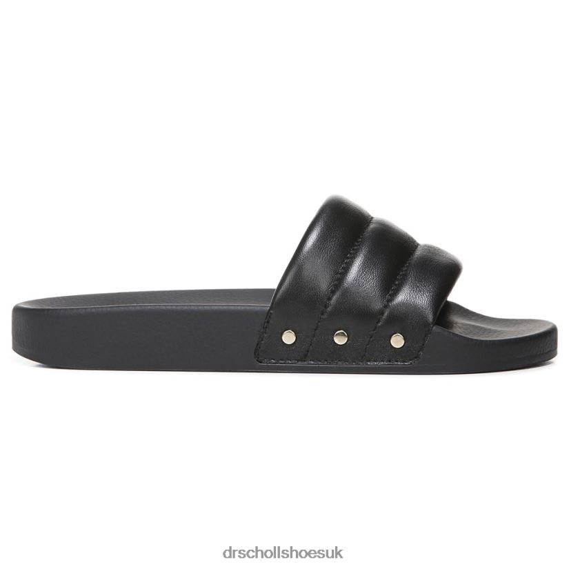 Unisex Pisces Chill Slide Sandal 88LBTP209 Dr Scholl\s Black Leather