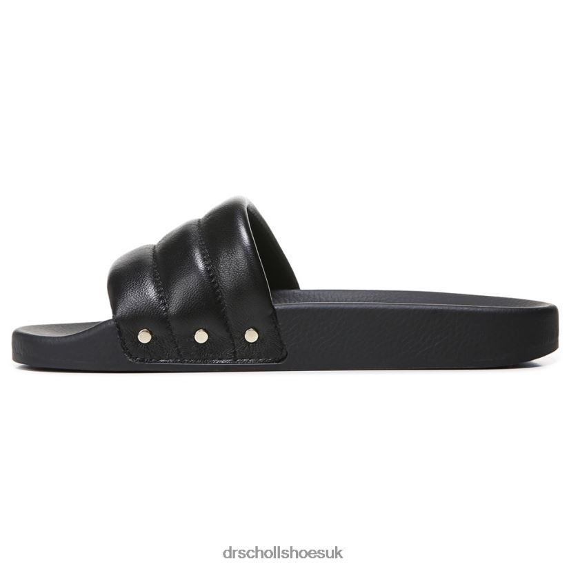 Unisex Pisces Chill Slide Sandal 88LBTP209 Dr Scholl\s Black Leather
