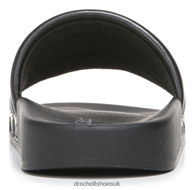 Unisex Pisces Chill Slide Sandal 88LBTP209 Dr Scholl\s Black Leather