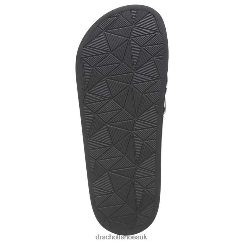Unisex Pisces Chill Slide Sandal 88LBTP209 Dr Scholl\s Black Leather