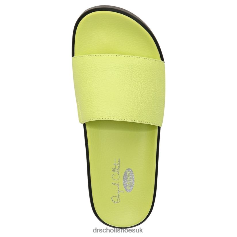 Unisex Pisces Max Platform Slide Sandal 88LBTP198 Dr Scholl\s Lime Leather