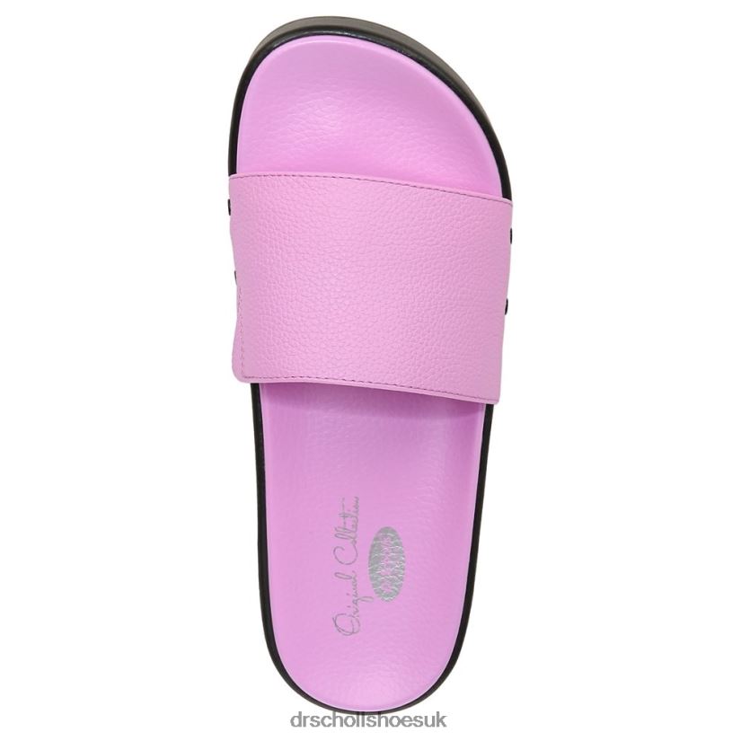 Unisex Pisces Max Platform Slide Sandal 88LBTP200 Dr Scholl\s Purple Leather