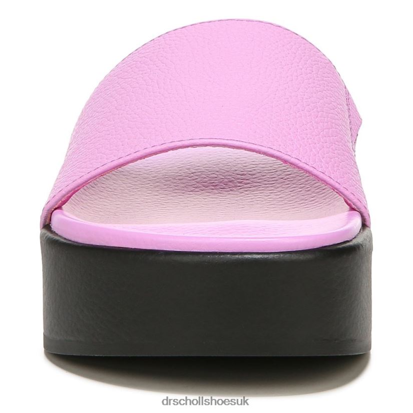 Unisex Pisces Max Platform Slide Sandal 88LBTP200 Dr Scholl\s Purple Leather