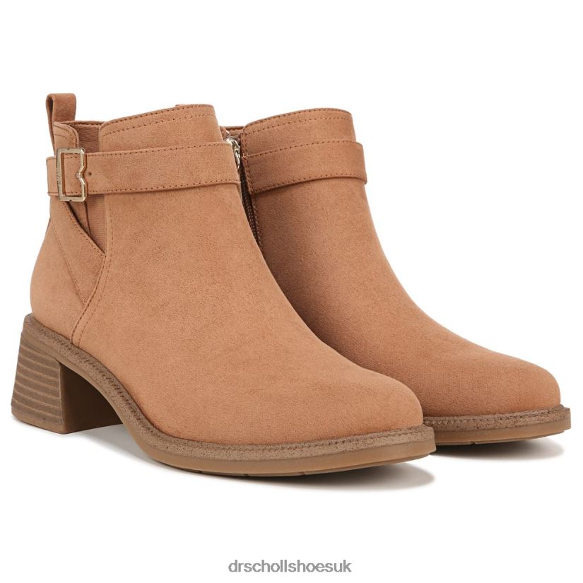 Unisex Retrospect Ankle Bootie 88LBTP90 Dr Scholls Brown Fabric