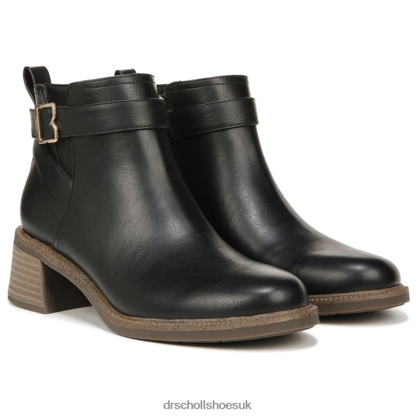Unisex Retrospect Ankle Bootie 88LBTP91 Dr Scholls Black Synthetic