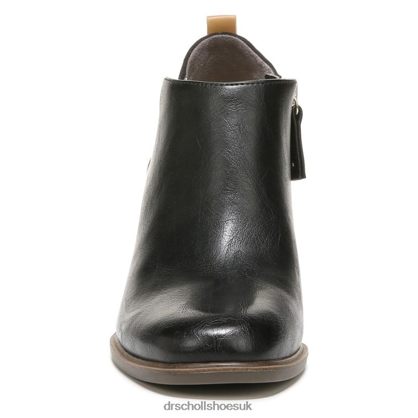 Unisex Roxanne Block Heel Ankle Boot 88LBTP246 Dr Scholl\s Black Synthetic
